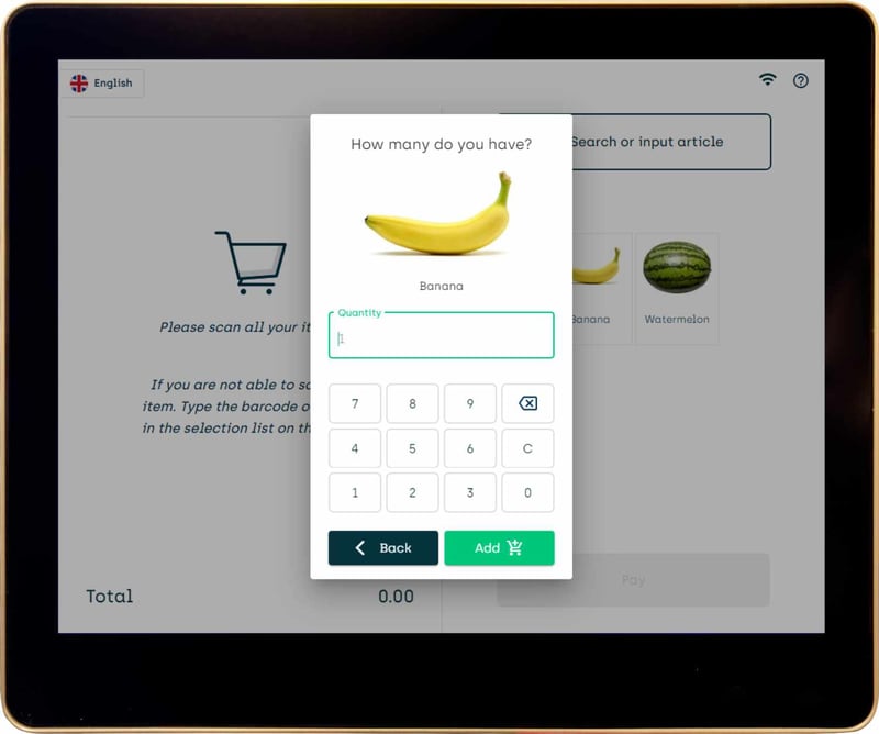 Self Checkout Button Meet expectations of multiple checkout options – self-checkout!